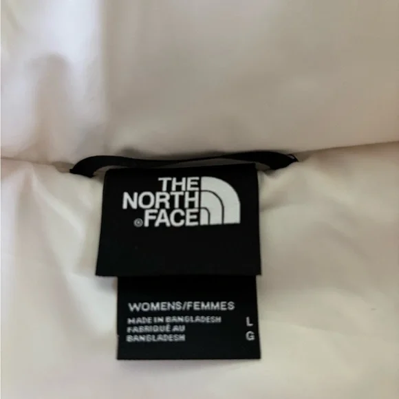 The North Face Women's L Dune Ivory Winter White Puffer Down Vest - Picture 2 of 8